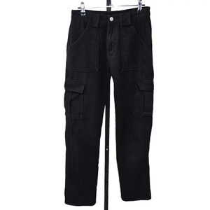 White Fox  Boutique Women's Cargo Utility Pants Black Size Small